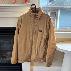 Patagonia Men's Softshell Jacket Brown Tan Full Zip Sz S